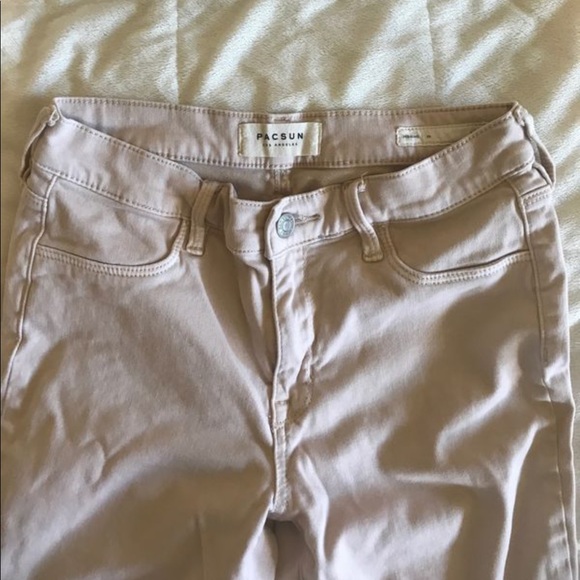 PacSun Jeggings Peach - Picture 2 of 5